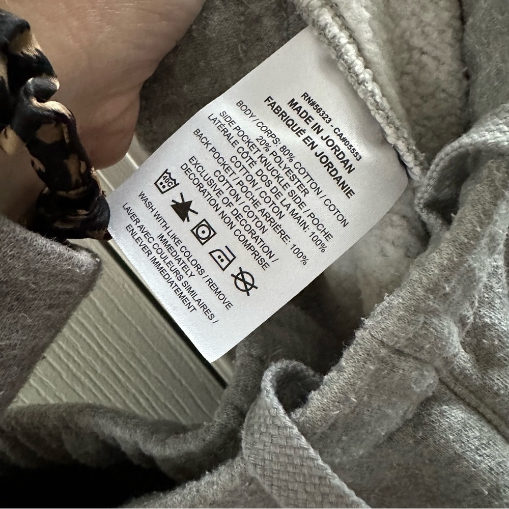 Men’s Nike Heather Gray Open Hem Sweatpants - Picture 6 of 7